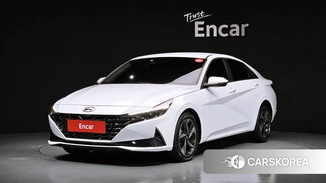 Hyundai Avante (CN7) 2021 Белый из Кореи