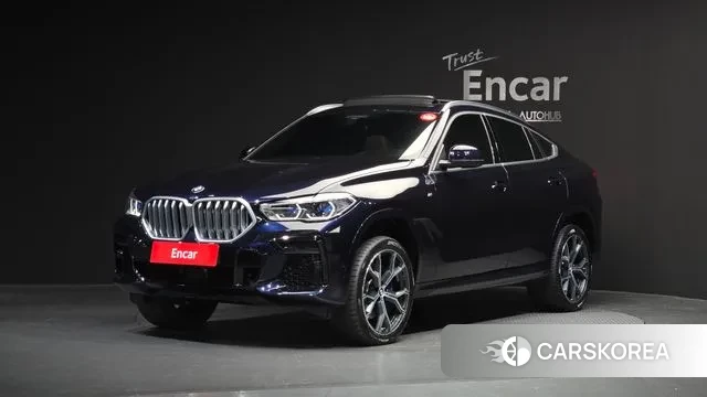 BMW X6 (G06) 2022 Черный из Кореи