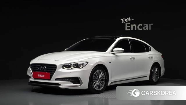 Hyundai Grandeur IG Hybrid 2018 Белый из Кореи