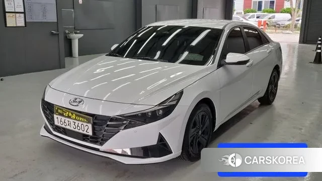 Hyundai Avante (CN7) 2021 Белый из Кореи