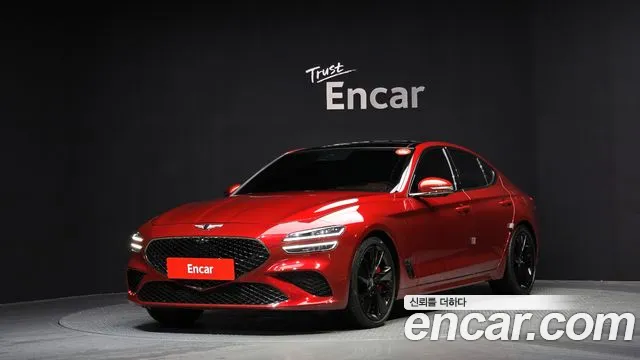 Genesis The New G70 2021 Красный из Кореи