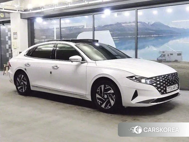Hyundai The New Grandeur IG Hybrid 2021 Белый из Кореи