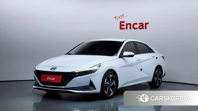 Hyundai Avante (CN7) 2022 Белый из Кореи