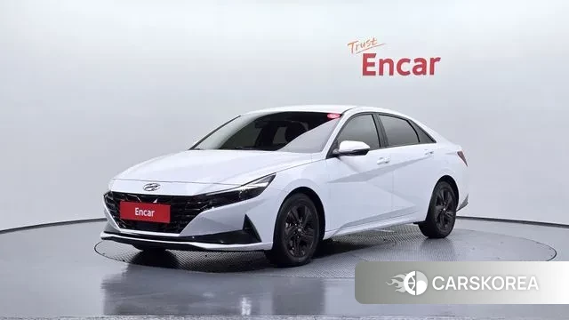 Hyundai Avante Hybrid (CN7) 2021 Белый из Кореи