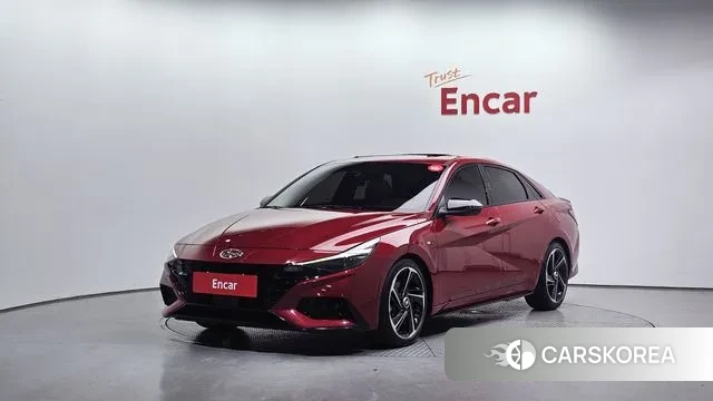 Hyundai Avante (CN7) 2020 Красный из Кореи