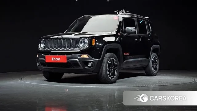 Jeep Renegade 2018 Черный из Кореи