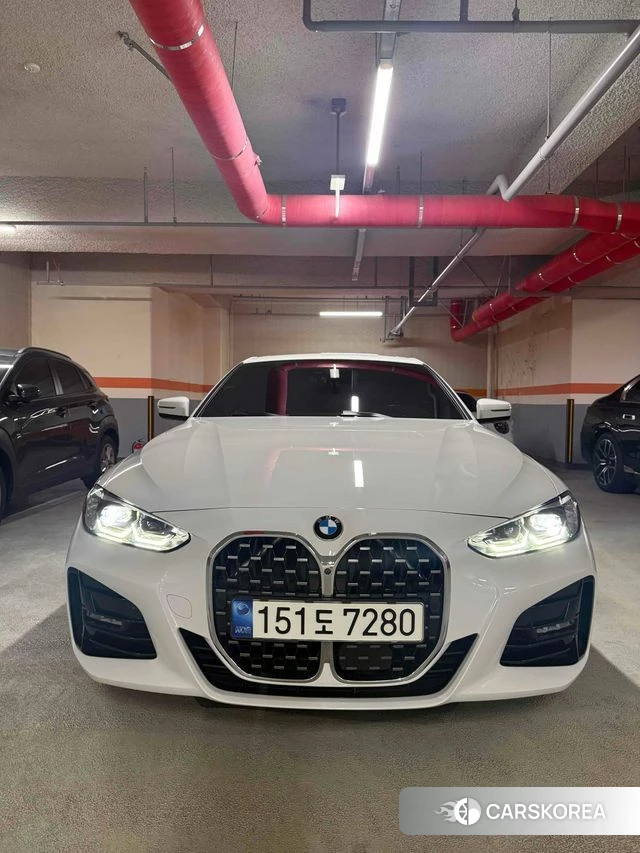 BMW 4 Series (G22) 2021 Белый из Кореи