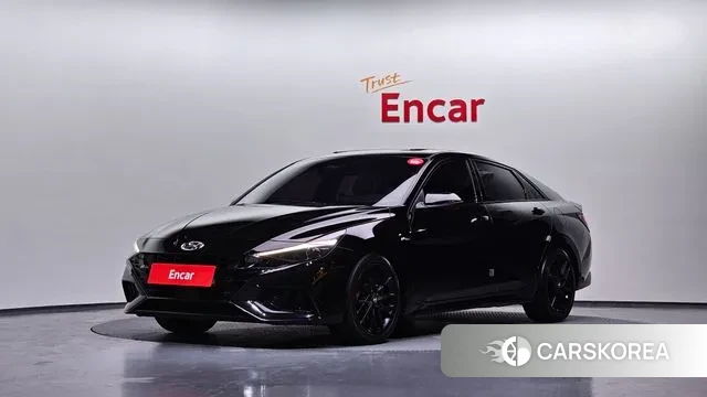 Hyundai Avante (CN7) 2021 Черный из Кореи