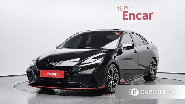 Hyundai Avante (CN7) 2021 Черный из Кореи