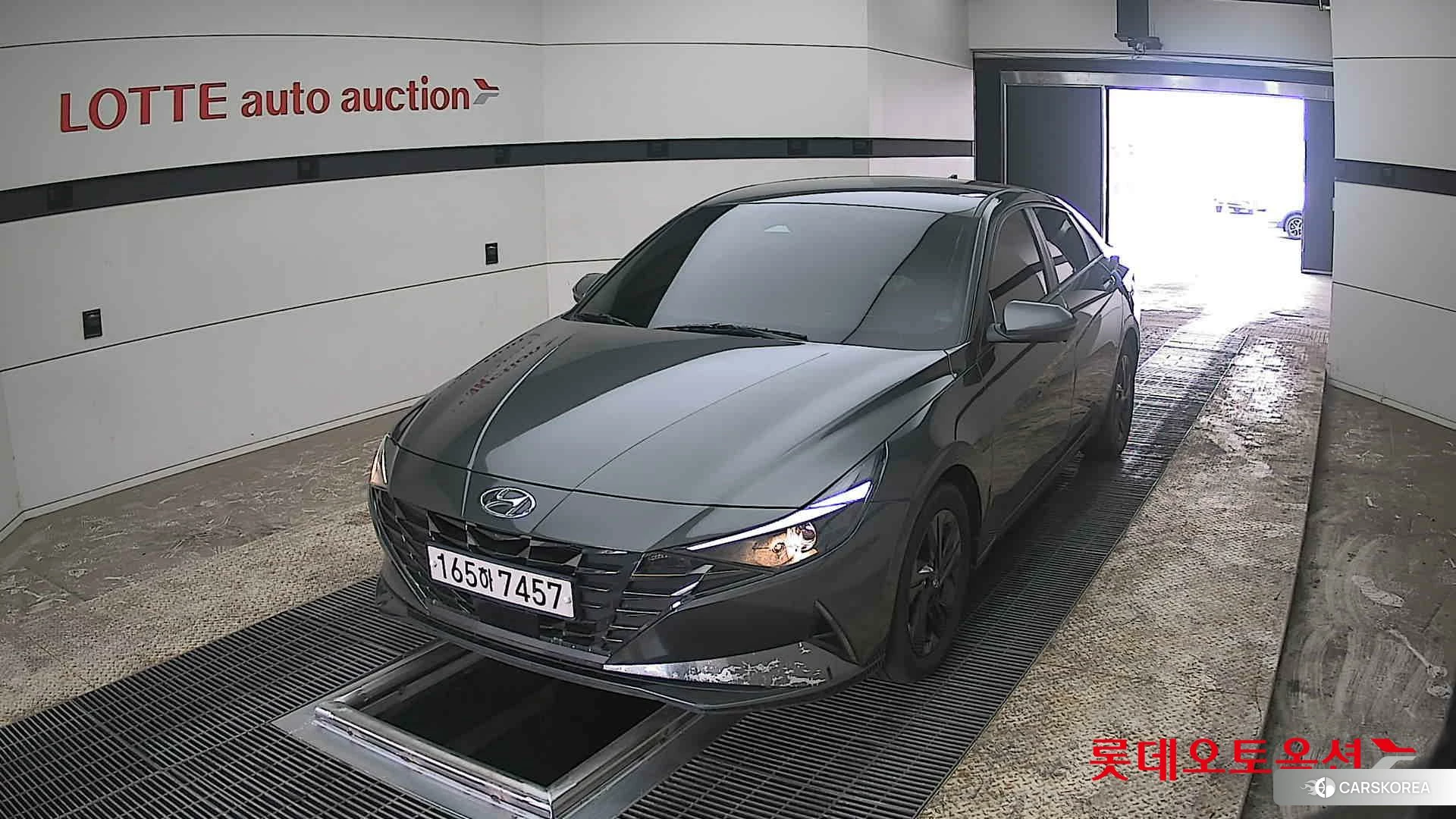 Hyundai Avante Hybrid 2022 Amazon Grey Metallic из Кореи