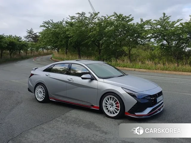 Hyundai Avante (CN7) 2022 Небесно-голубой из Кореи