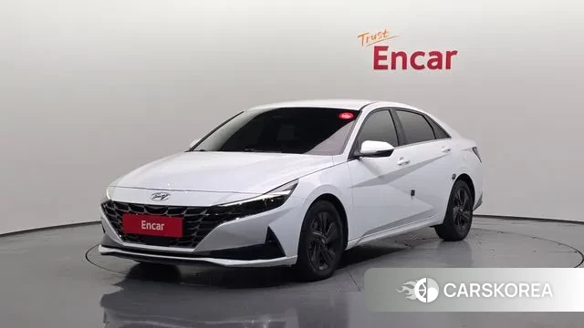 Hyundai Avante Hybrid (CN7) 2020 Белый из Кореи