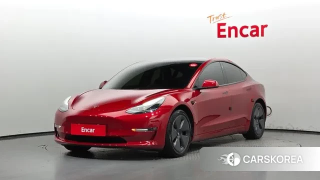 Tesla Model 3 2021 Красный из Кореи