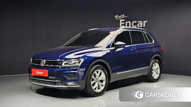Volkswagen Tiguan second Generation 2018 Синий из Кореи