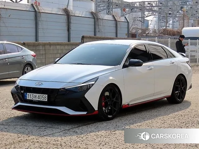 Hyundai Avante (CN7) 2021 Белый из Кореи