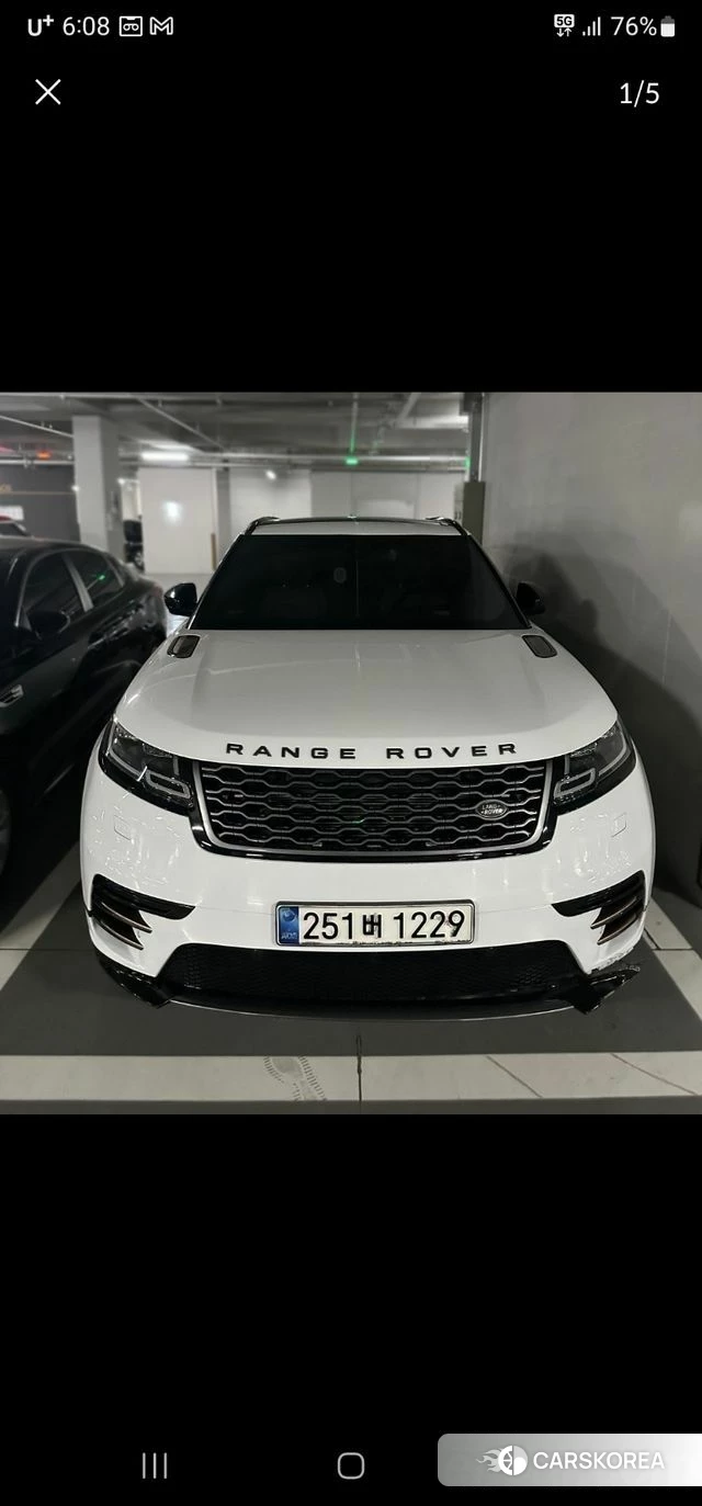 Land Rover Range Rover Velar 2020 Белый двухцветный из Кореи
