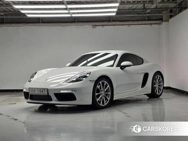 Porsche 718 Cayman 2018 Белый из Кореи