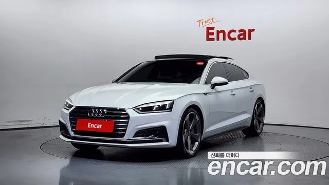 Audi A5 (F5) 2019 Белый из Кореи