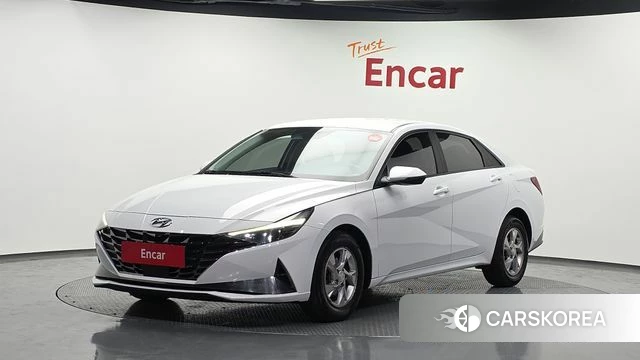 Hyundai Avante (CN7) 2021 Белый из Кореи
