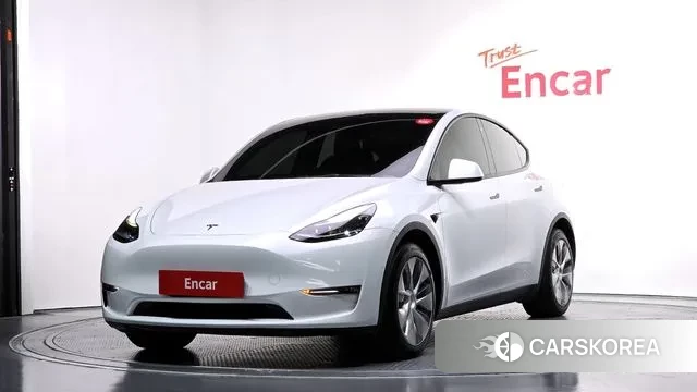 Tesla Model Y 2021 Белый из Кореи