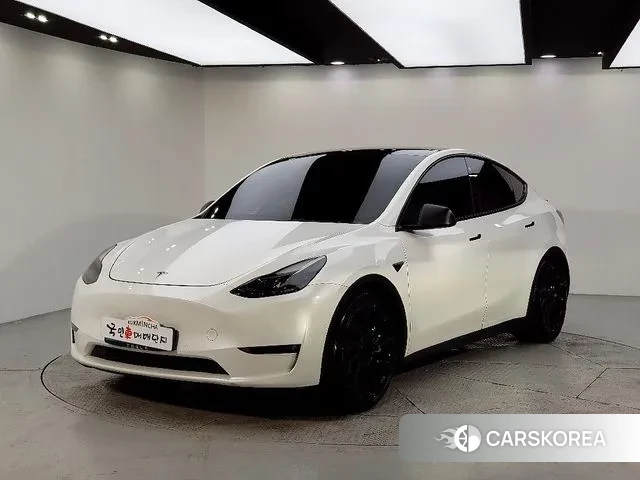 Tesla Model Y 2021 Белый из Кореи