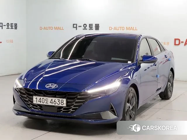Hyundai Avante (CN7) 2022 Синий из Кореи