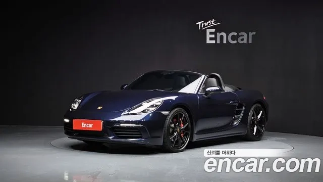 Porsche 718 Boxster 2020 Синий из Кореи