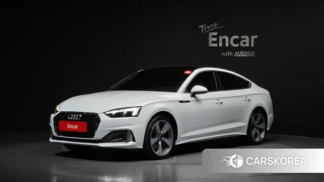 Audi A5 (F5) 2021 Белый из Кореи