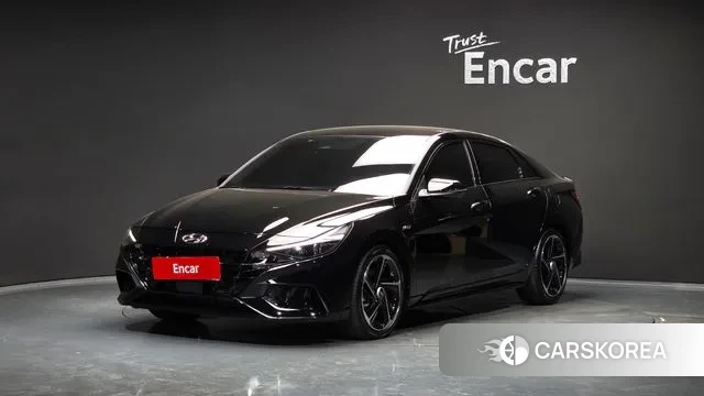 Hyundai Avante (CN7) 2021 Черный из Кореи