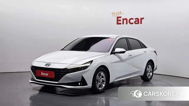 Hyundai Avante (CN7) 2021 Белый из Кореи