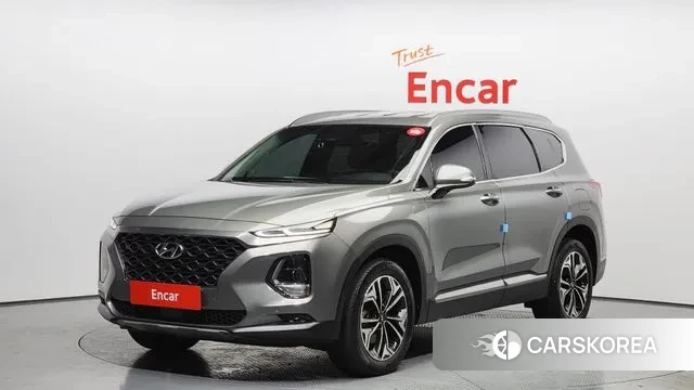 Hyundai Santa Fe TM 2019 Серебристо-серый из Кореи