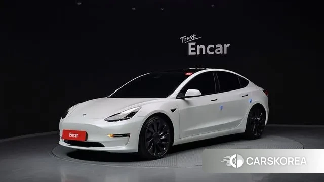 Tesla Model 3 2021 Белый из Кореи