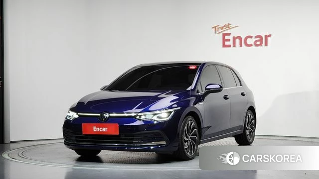 Volkswagen Golf 8th Generation 2022 Синий из Кореи