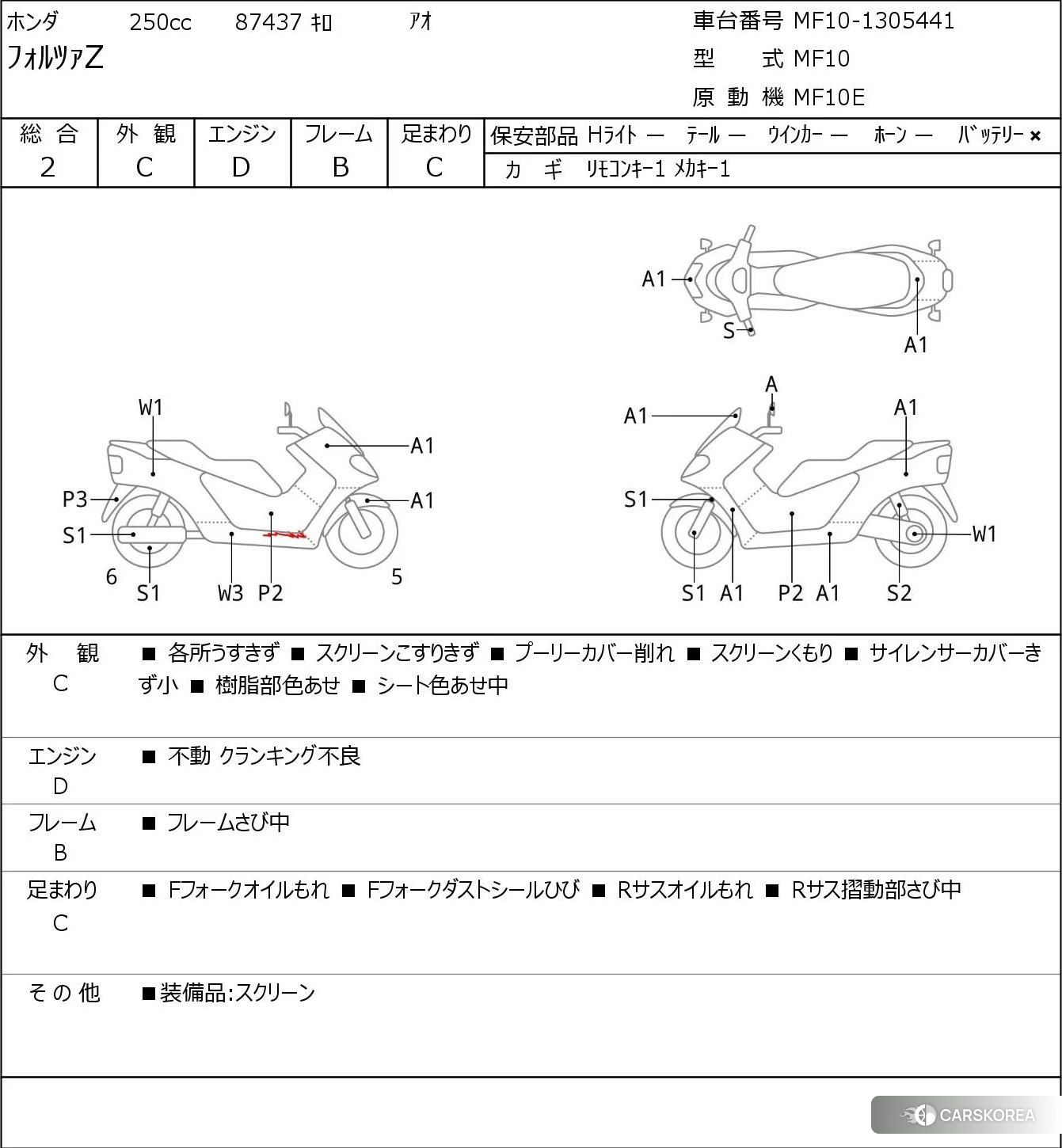 Проданный Honda FORZA Z 2012 из Японии, фото 5