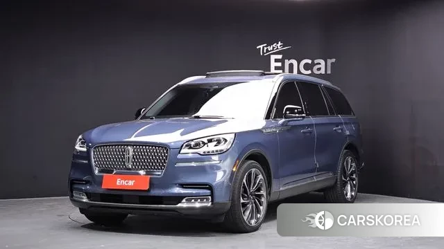 Lincoln Aviator 2nd generation 2021 Синий из Кореи