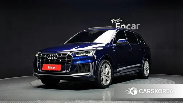 Audi Q7 (4M) 2021 Синий из Кореи
