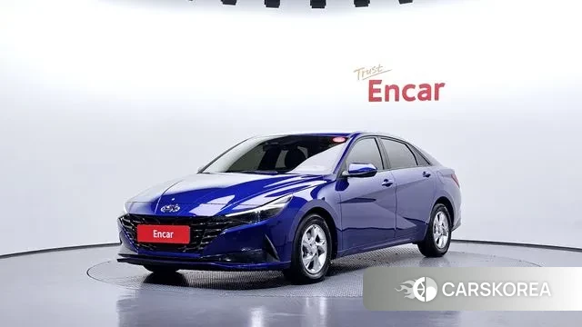Hyundai Avante (CN7) 2021 Синий из Кореи