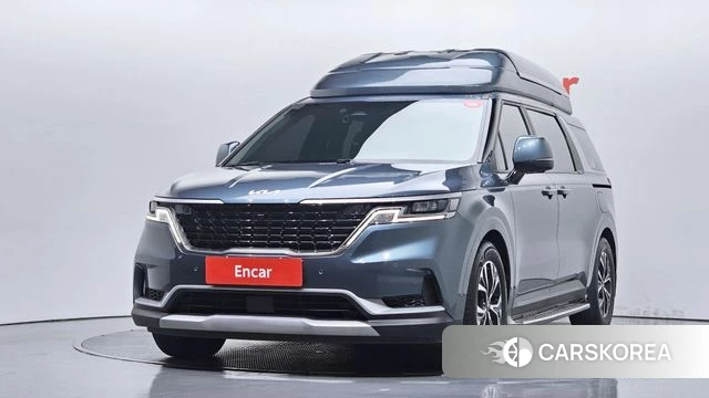 Kia Carnival 4th generation 2021 Небесно-голубой из Кореи