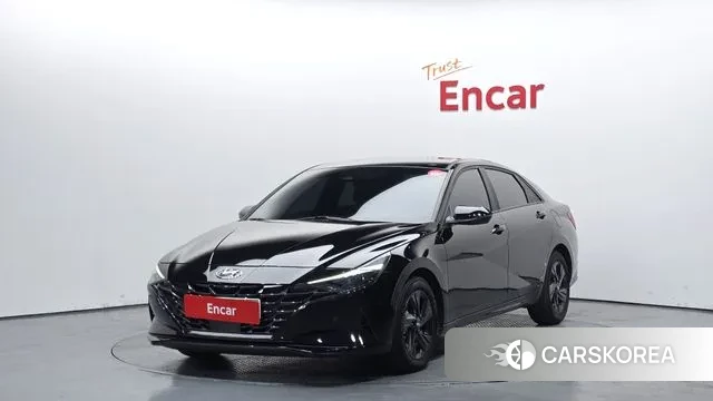 Hyundai Avante Hybrid (CN7) 2022 Черный из Кореи