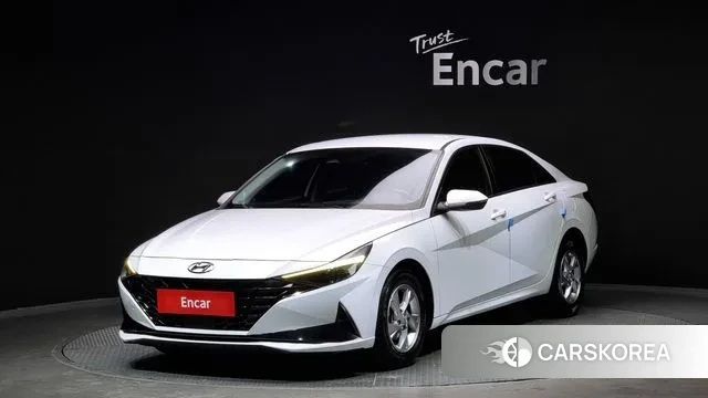 Hyundai Avante (CN7) 2021 Белый из Кореи