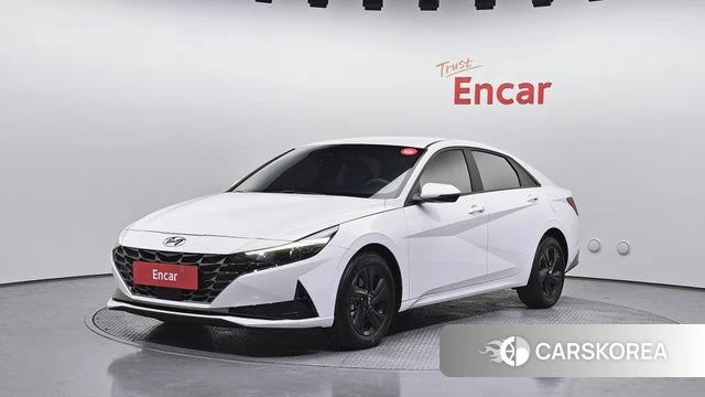 Hyundai Avante (CN7) 2023 Белый из Кореи