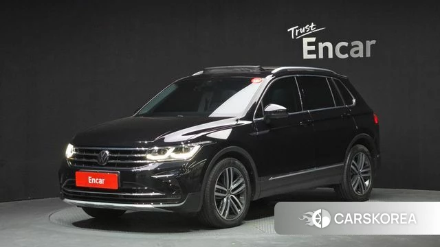 Volkswagen Tiguan second Generation 2023 Черный из Кореи