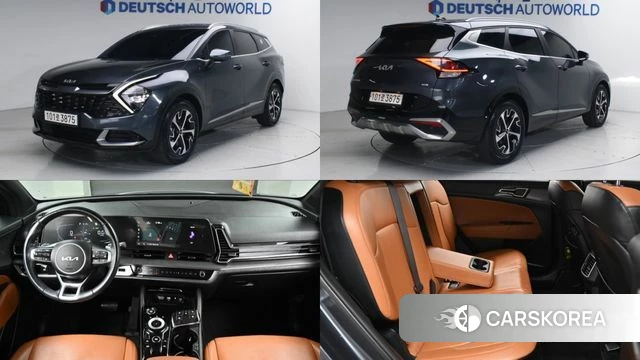 Kia Sportage 5th Generation Hybrid 2023 Серый из Кореи