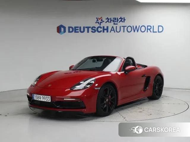 Porsche 718 Boxster 2019 Красный из Кореи