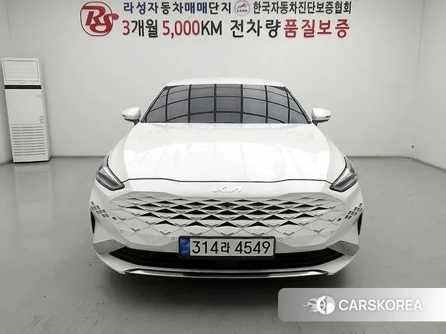 Kia K8 Hybrid 2021 Белый из Кореи