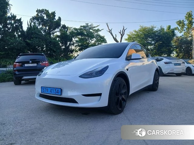 Tesla Model Y 2023 Белый из Кореи