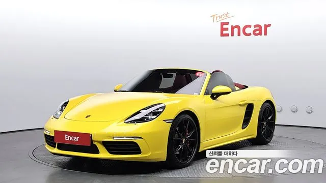 Porsche 718 Boxster 2022 Желтый из Кореи