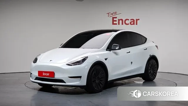Tesla Model Y 2022 Белый из Кореи
