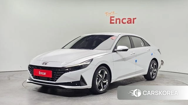 Hyundai Avante (CN7) 2023 Белый из Кореи