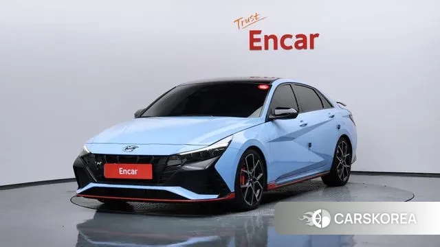 Hyundai Avante (CN7) 2021 Небесно-голубой из Кореи